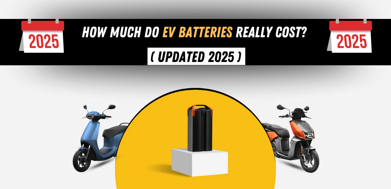 Battery Prices of Top EV Two-Wheelers in India: Ola, Ather, Vida, Chetak, TVS (2025 Update)