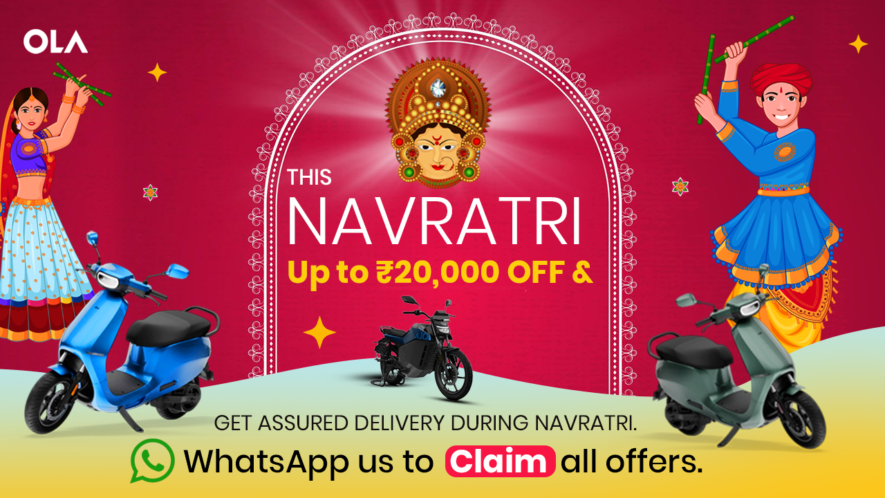 Ola's Festive Hyperdelivery: Drive Home a New EV this Navratri with Benefits up to ₹20,000!