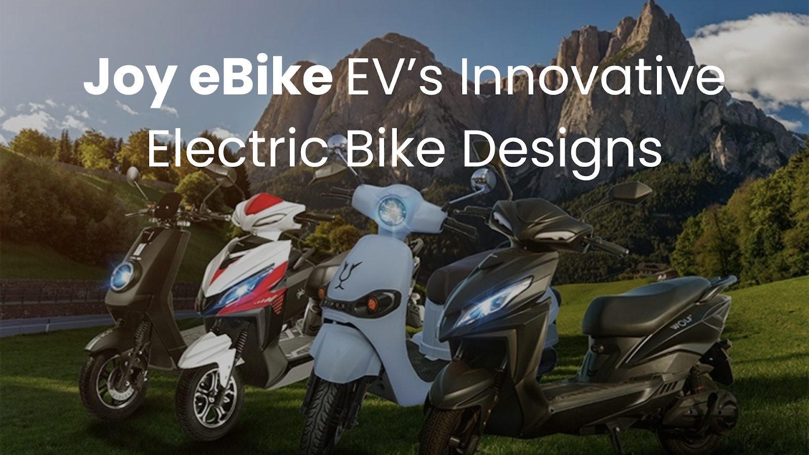 Pedal into the Future: Joy eBike EV's Innovative Electric Bike Designs