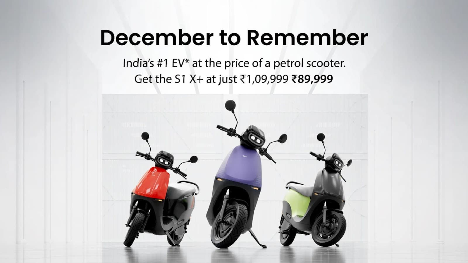 OLA “December to Remember” OFFER: S1X+ now at Rs 20,000 less, here is how to claim the offer