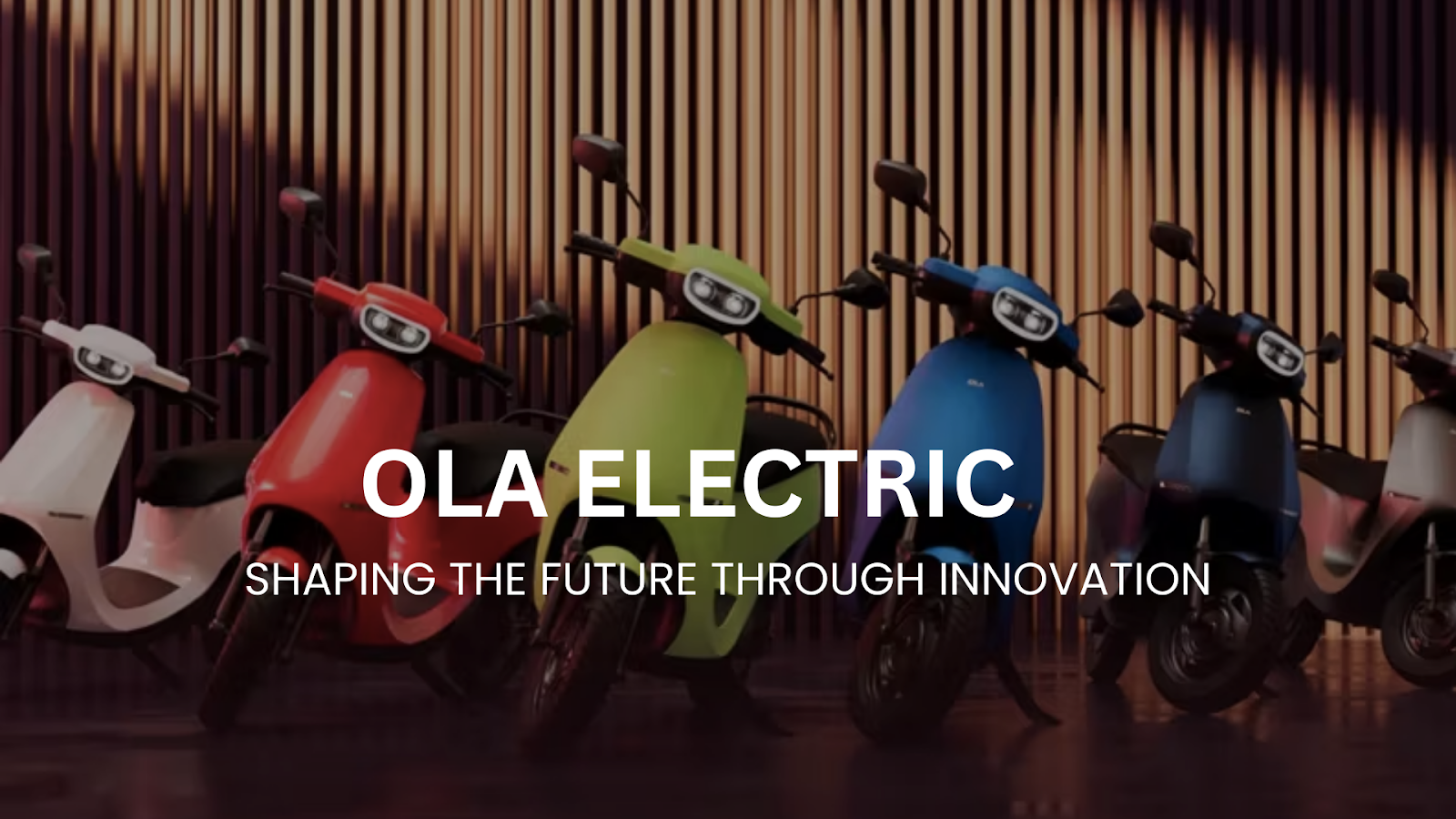 Ola Electric's Role in Shaping Tomorrow's Cities