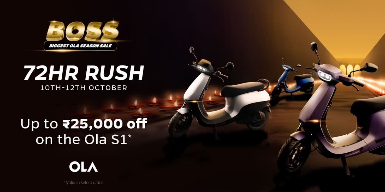 OLA 72 Hour Rush Sale, buy s1 pro @₹49,999 with exclusive benefits: Boss among BOSSes?