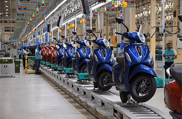 Bajaj Auto’s EV Production to Hit Zero in August! Rare Earth Crisis Threatens Chetak, GoGo Sales & Festive Deliveries