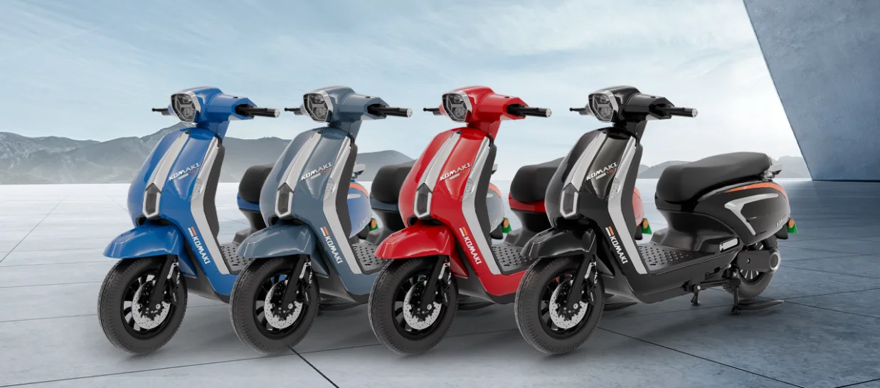 Komaki launches India’s longest range electric scooter: Travel 322km in single charge
