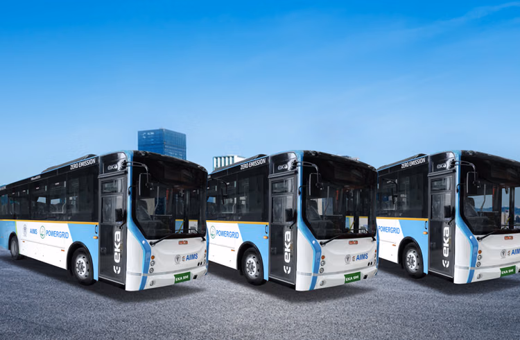 EKA Mobility Delivers Electric Buses to AIIMS Delhi: A Big Push for Green Public Transport