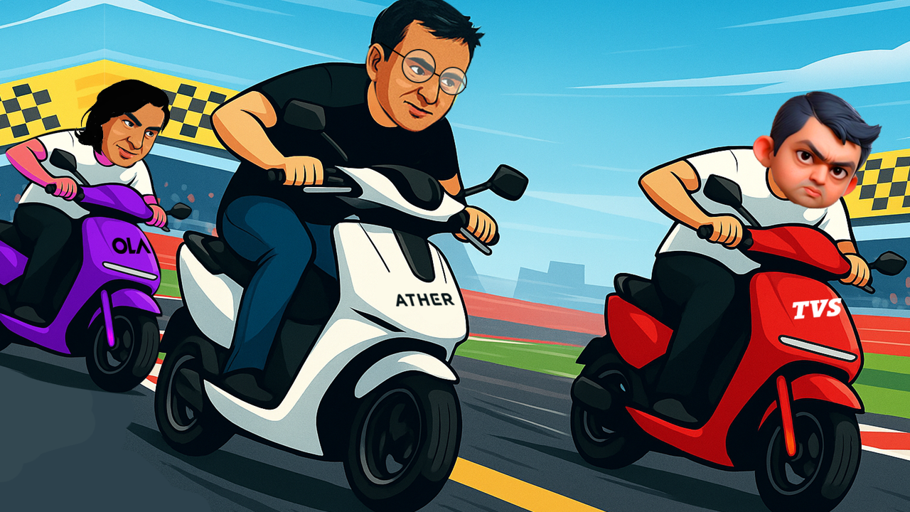 August 2025 EV Sales: Telangana Data Flips Rankings as Ather Overtakes Ola for First Time