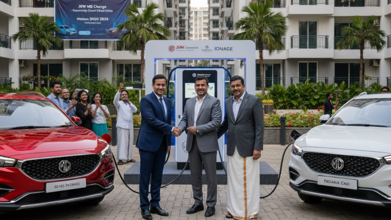 JSW MG Motor India, Confident Group, and IONAGE Accelerate Residential EV Charging Infrastructure in India