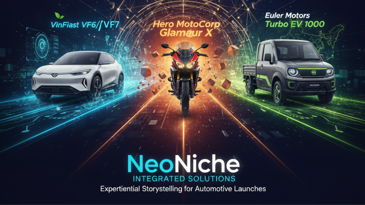 NeoNiche Drives VinFast VF6/VF7, Hero MotoCorp, & Euler Motors Launches in India