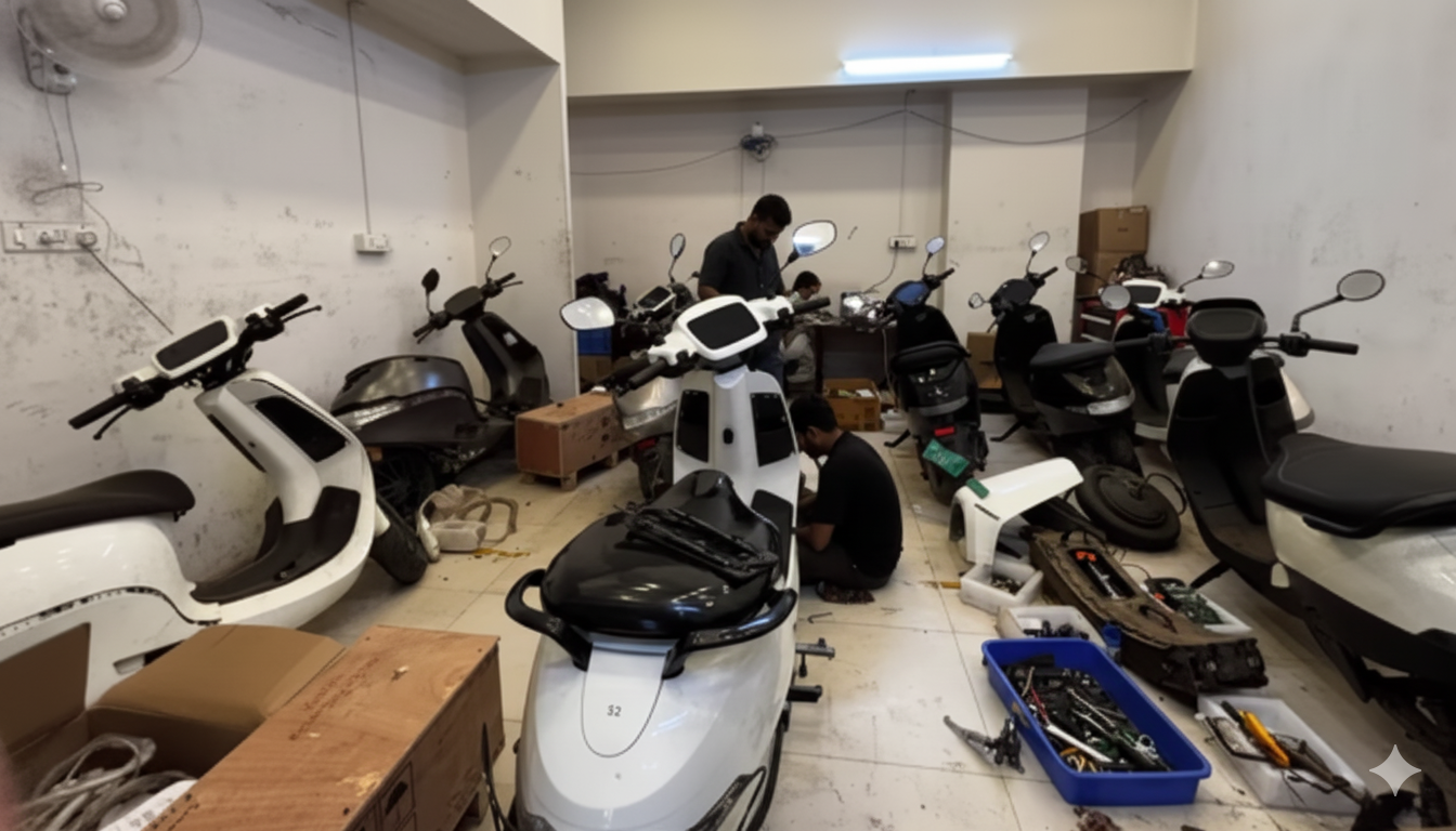 Ola Electric Revolutionizes EV Service: Open-Sourcing Hyperservice for Spares and Growth