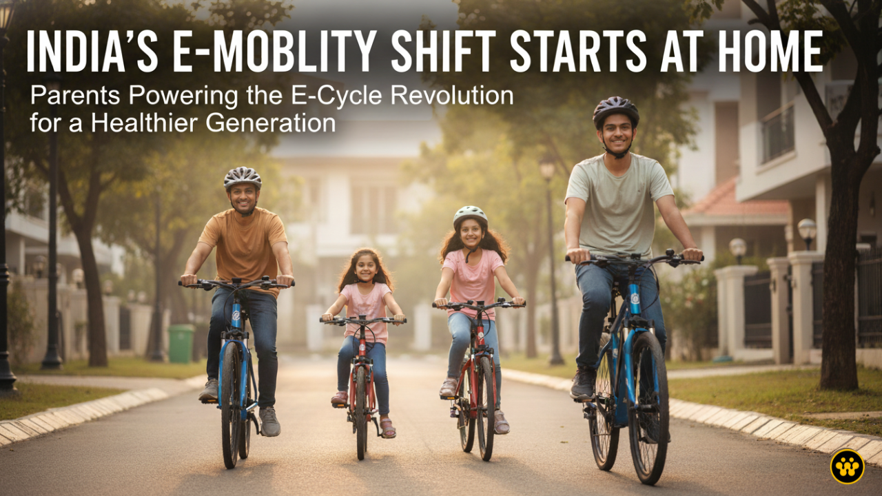 Parents Drive 60% of E-Cycle Sales in India, New EMotorad Report Reveals