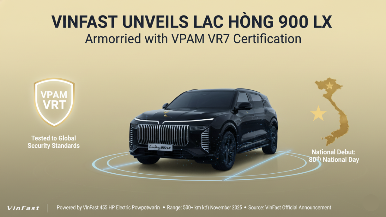VinFast Redefines Security with Lac Hong 900 LX Armored EV