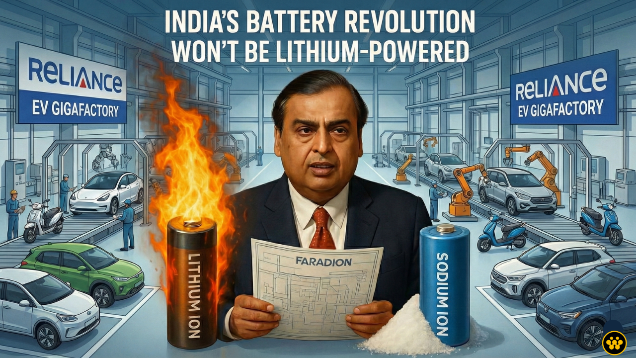 Reliance Bypasses the Global "Lithium War": Bets Big on Sodium-Ion Batteries for India's EV Future