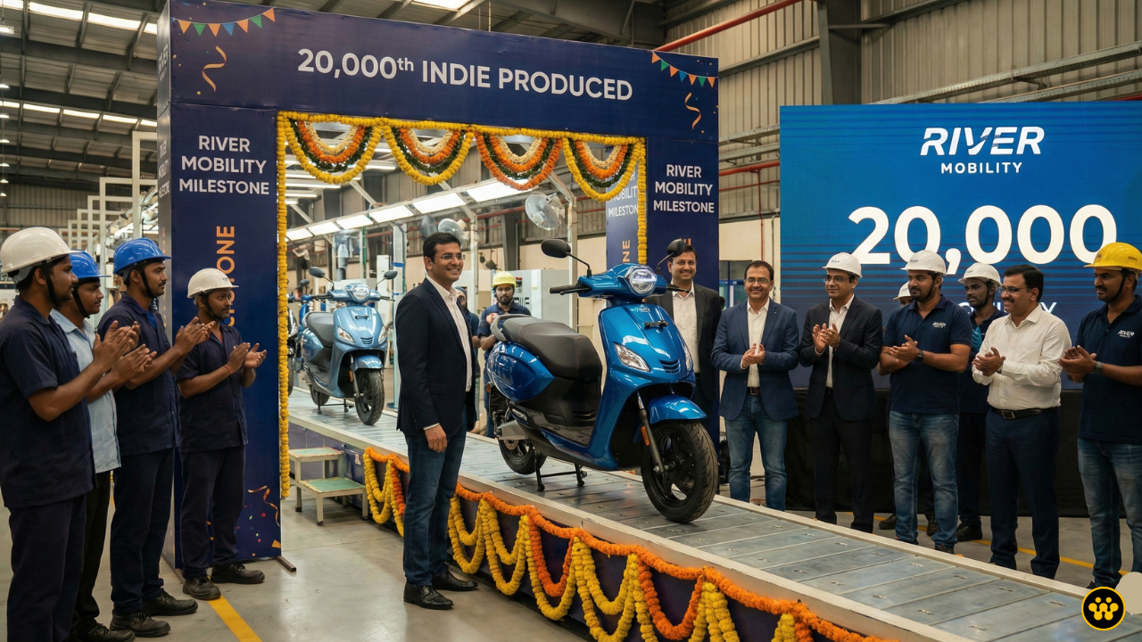 River Mobility Rolls Out 20,000th Indie Electric Scooter; Eyes Expansion in North India