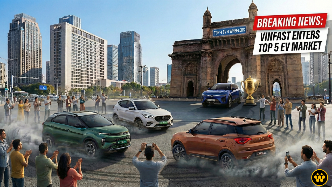 India EV Sales Mid-December 2025: VinFast Enters Top 5 – Is Tata’s Dominance Under Threat?