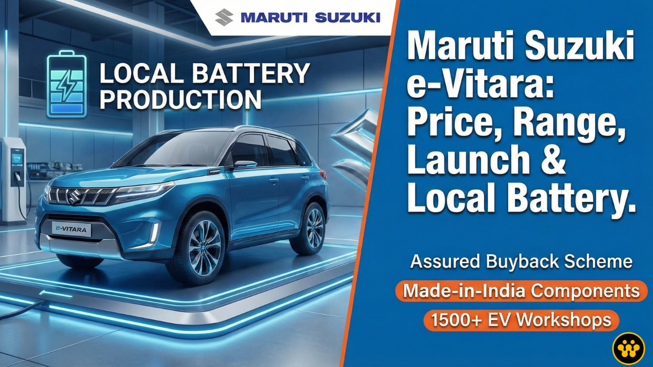 Maruti Suzuki Confirms Localized Battery Production & Buyback Scheme for e-Vitara Launch