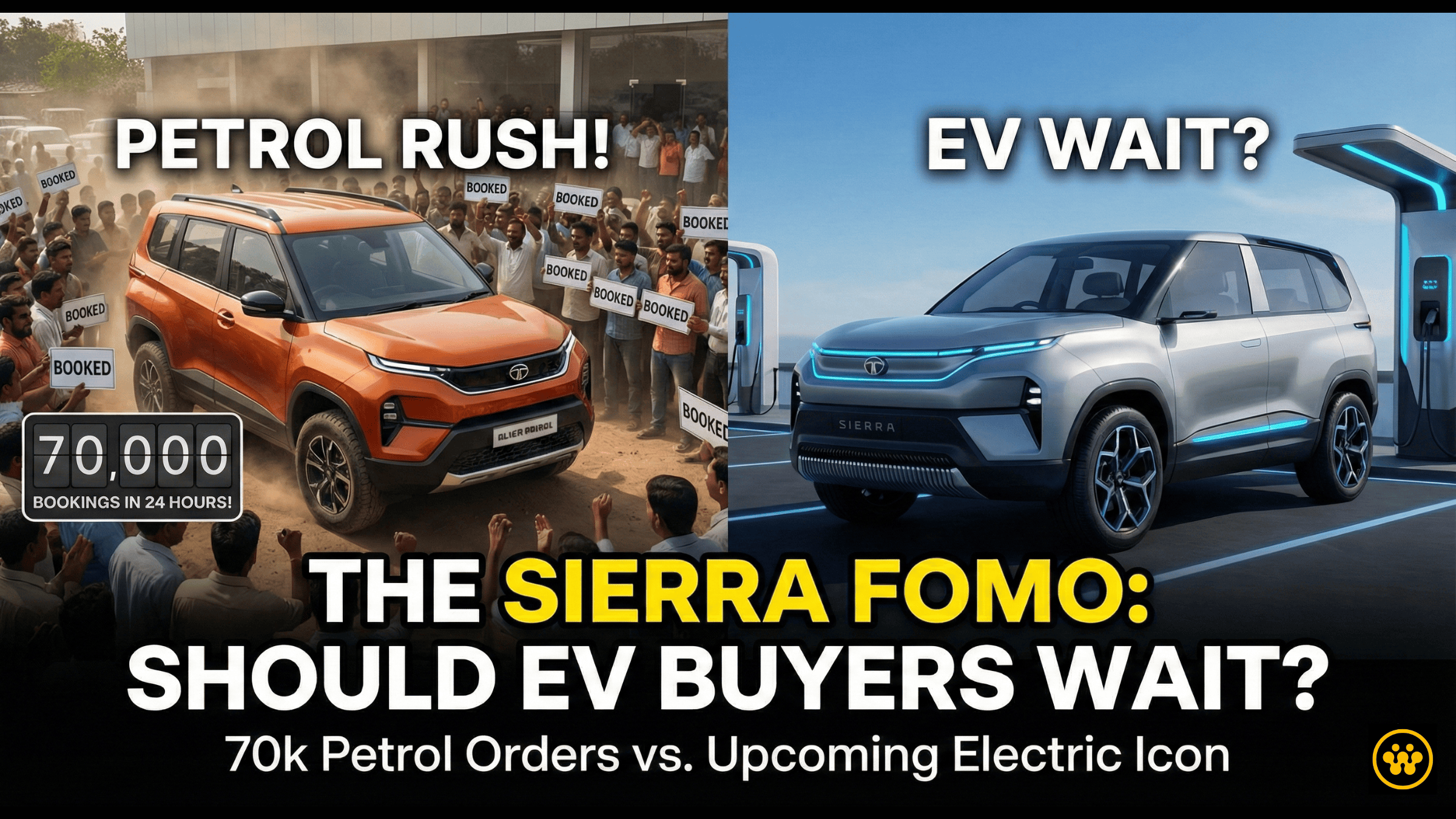 The Tata Sierra FOMO: 70,000 People Just Booked a Petrol Car—Should EV Buyers Wait?