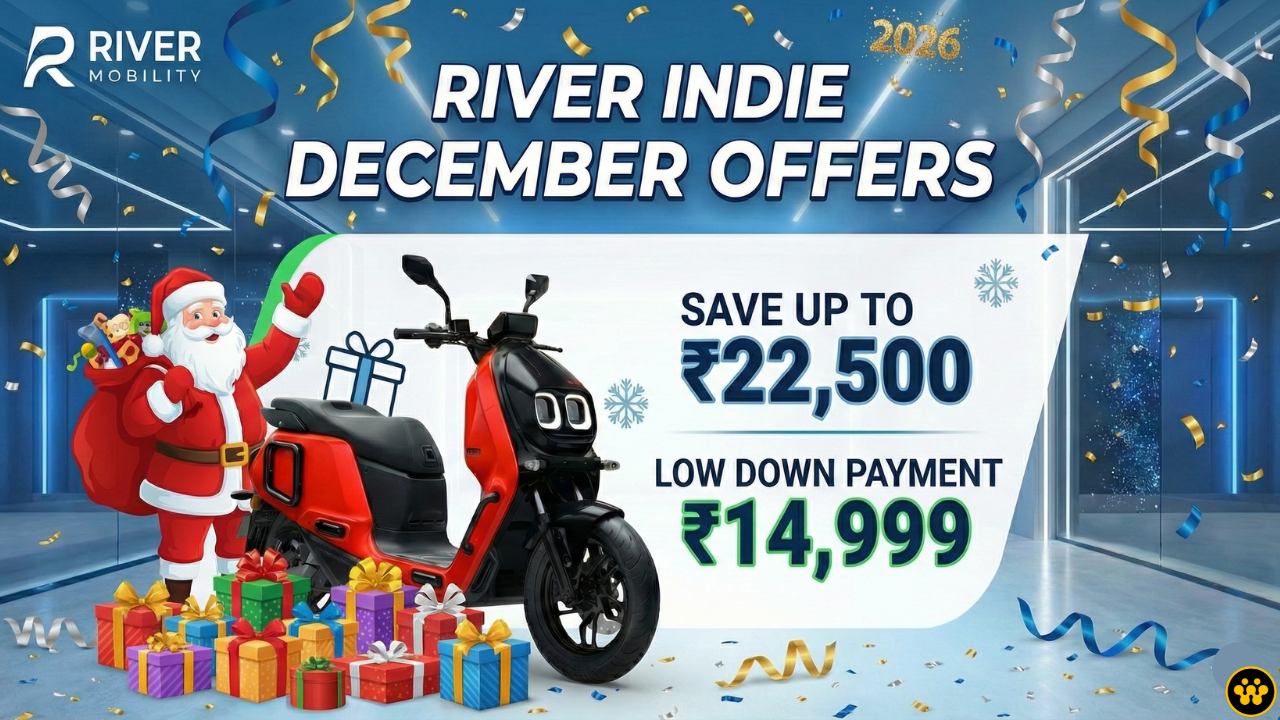 River Indie December Offers: Save Up to ₹22,500 on the 'SUV of Scooters'