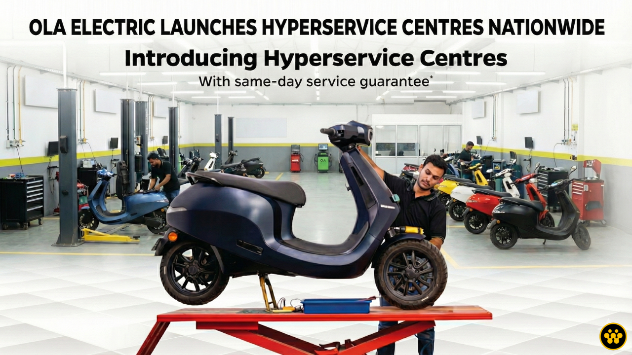 Ola Electric Launches Hyperservice Centres: Promises Same-Day Service Guarantee