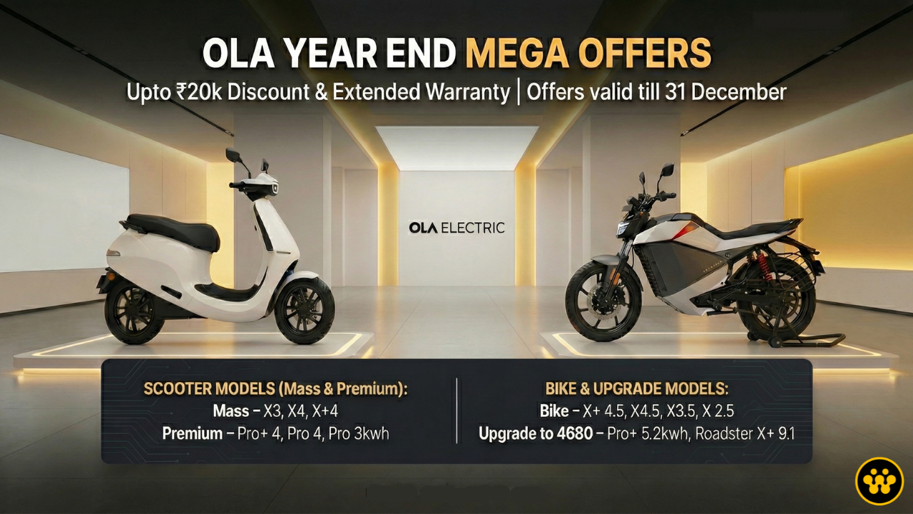 Ola Electric’s Year-End EV Bonanza: Deep Discounts, Long Warranties & Strategic Signals (Valid Till 31 December)