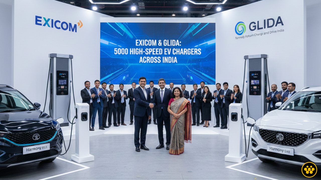 Exicom and Glida Join Forces to Deploy 5,000 High-Speed EV Chargers Across India