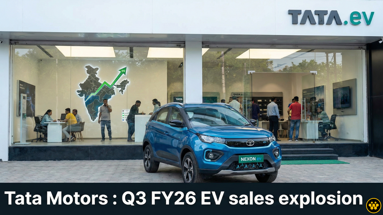 Tata Motors Smashes Records with 50% EV Sales Growth in Q3 FY26