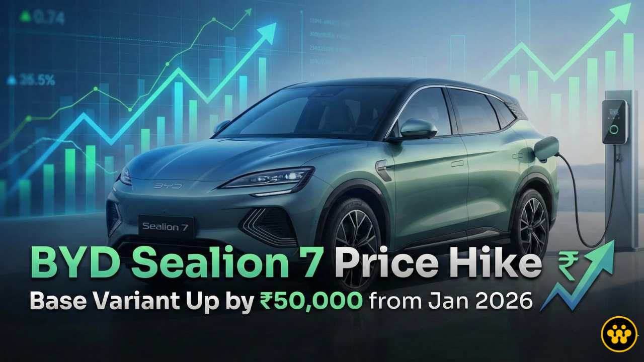 BYD Sealion 7 Price Hiked in India (Jan 2026): Base Variant Gets Costlier by ₹50,000