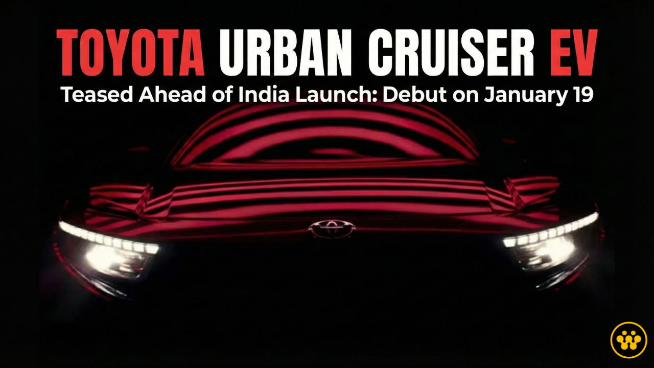 Toyota Urban Cruiser EV Teased Ahead of India Launch: Debut on January 19