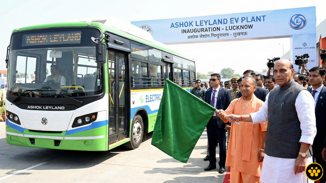 Ashok Leyland Inaugurates New EV Plant in Lucknow; Unveils ₹15 Lakh Electric Bus