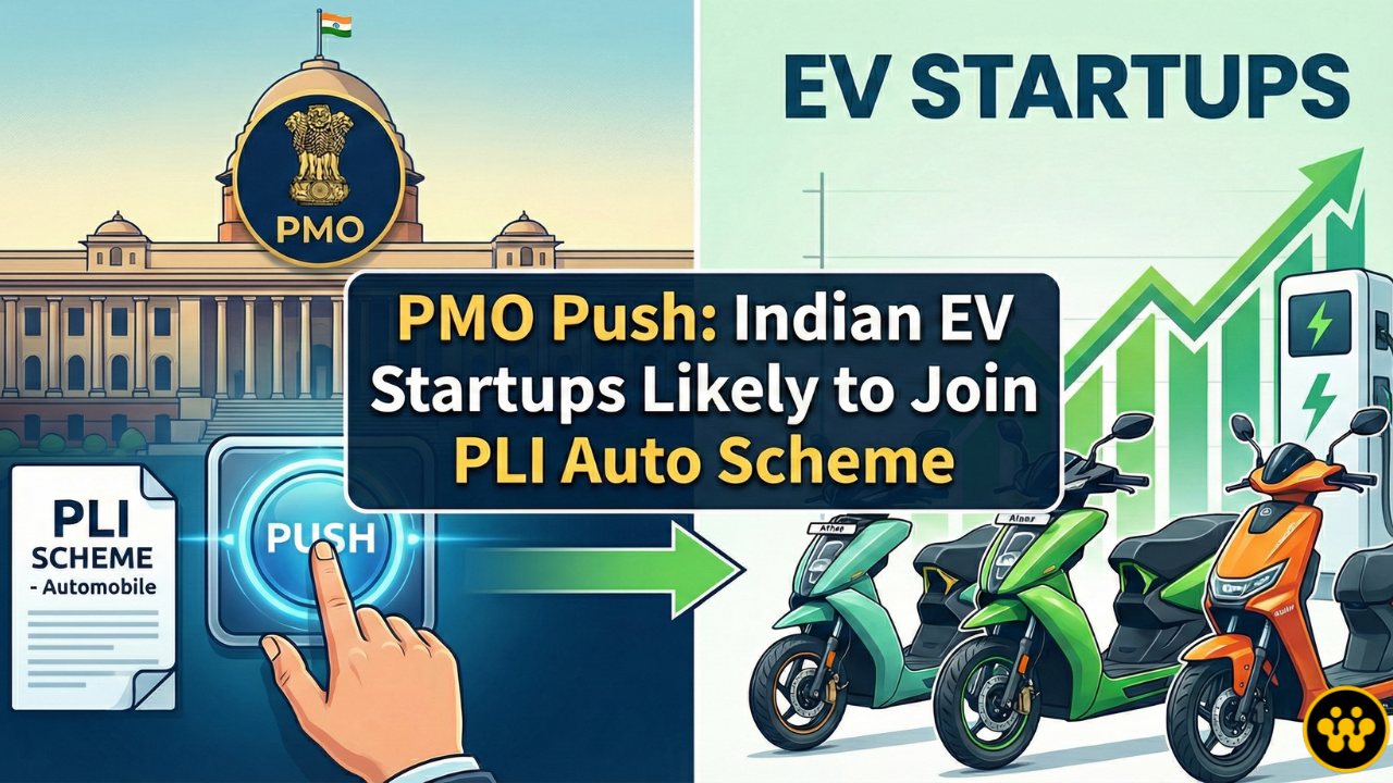 PMO Push: Indian EV Startups Likely to Join PLI Auto Scheme | Ather, Euler May Benefit