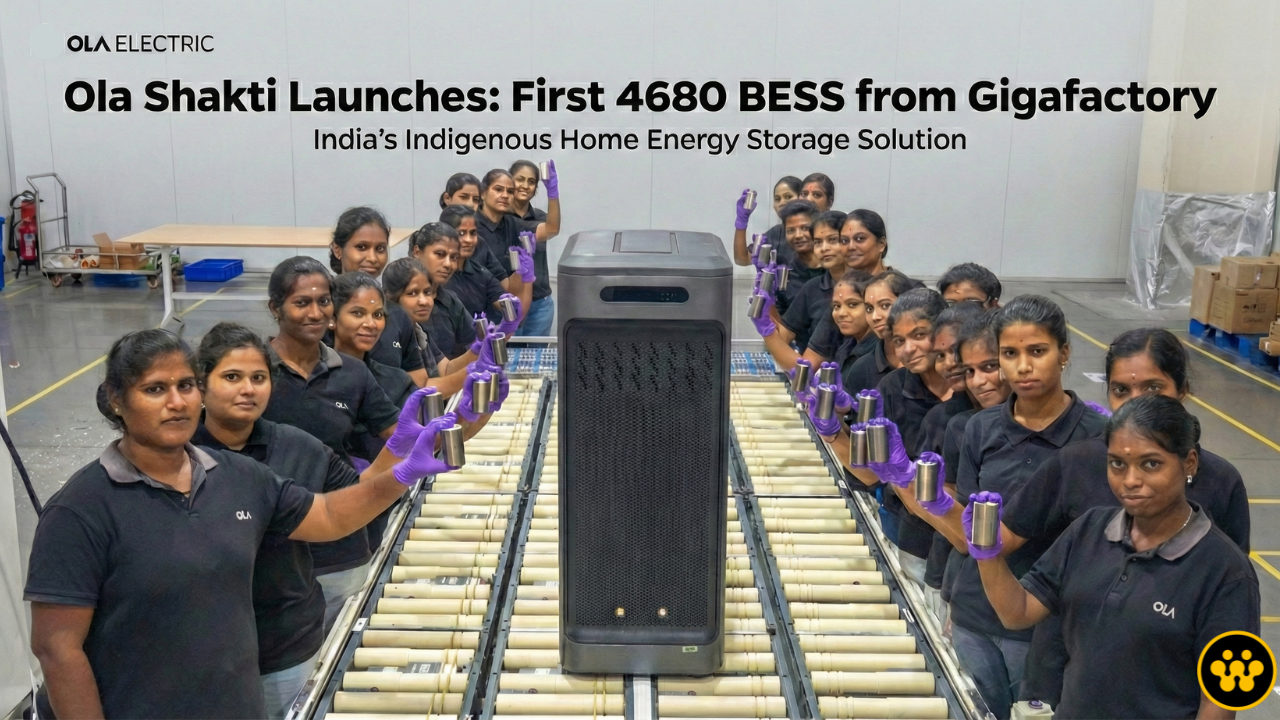 Ola Electric Rolls Out First ‘Ola Shakti’ BESS: A Game Changer for India’s Energy Storage