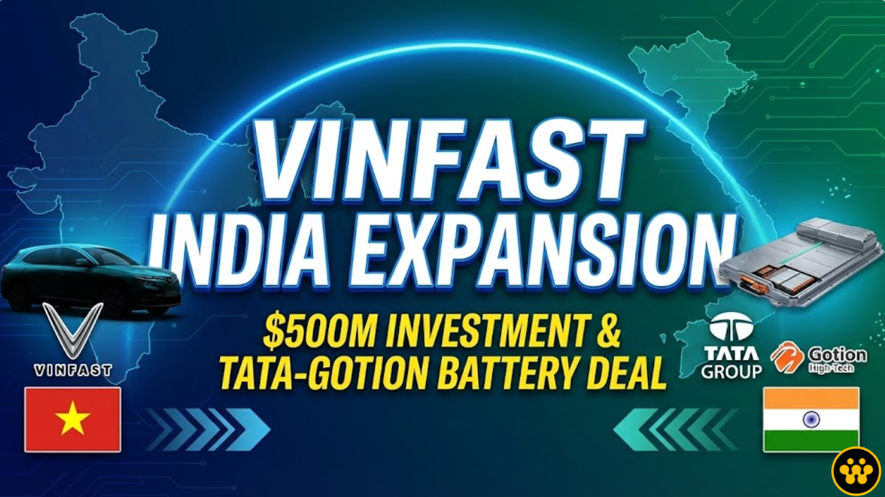 VinFast Charges Into India: $500M Expansion and Strategic Talks with Tata-Gotion for EV Batteries