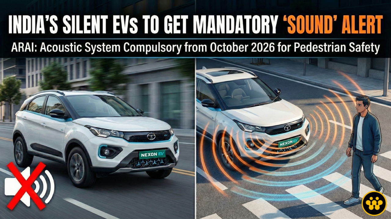 Silent No More: India Mandates Artificial Sound for Electric Cars Starting October 2026
