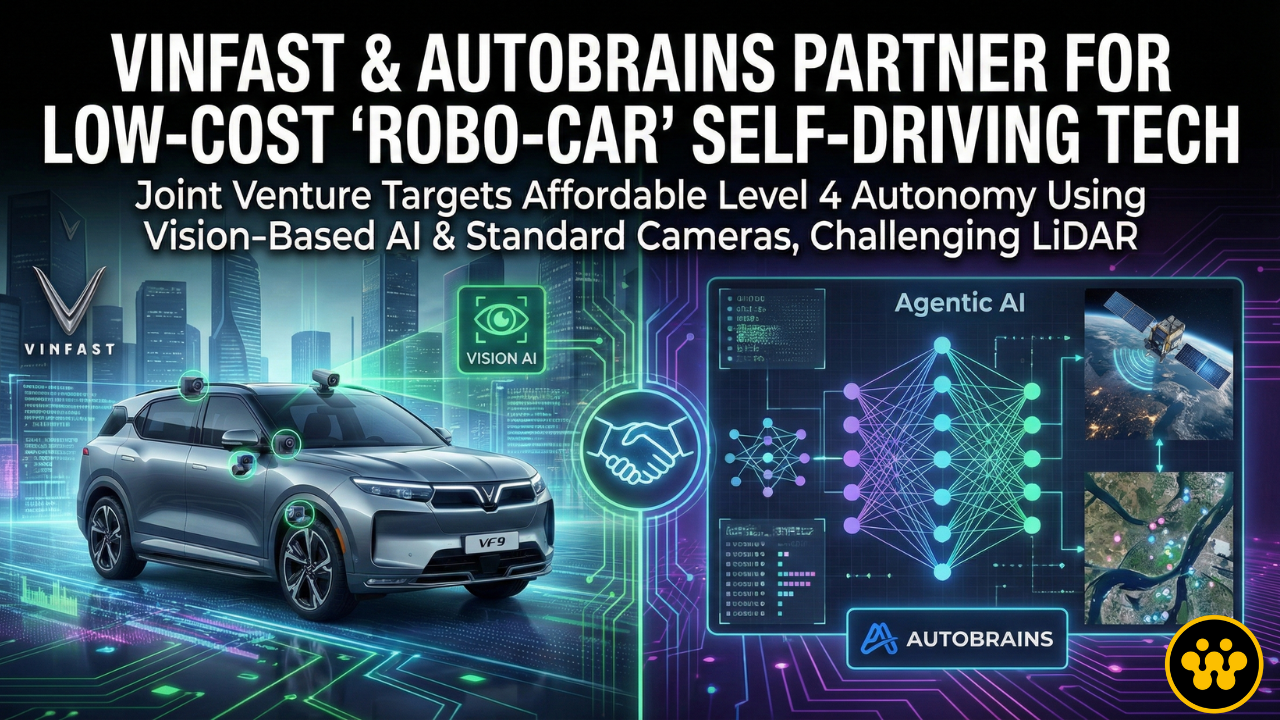VinFast and Autobrains Partner to Launch Low-Cost ‘Robo-Car’ Self Driving Tech