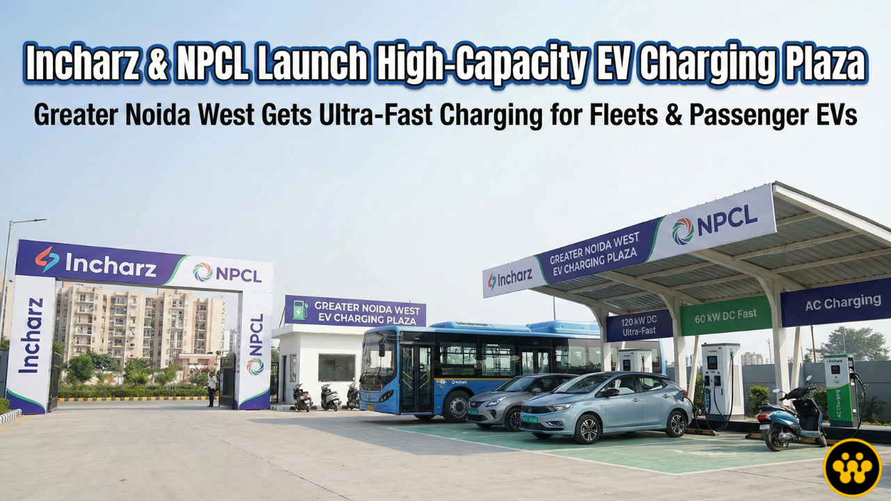 Incharz and NPCL Launch High-Capacity EV Charging Plaza in Greater Noida West