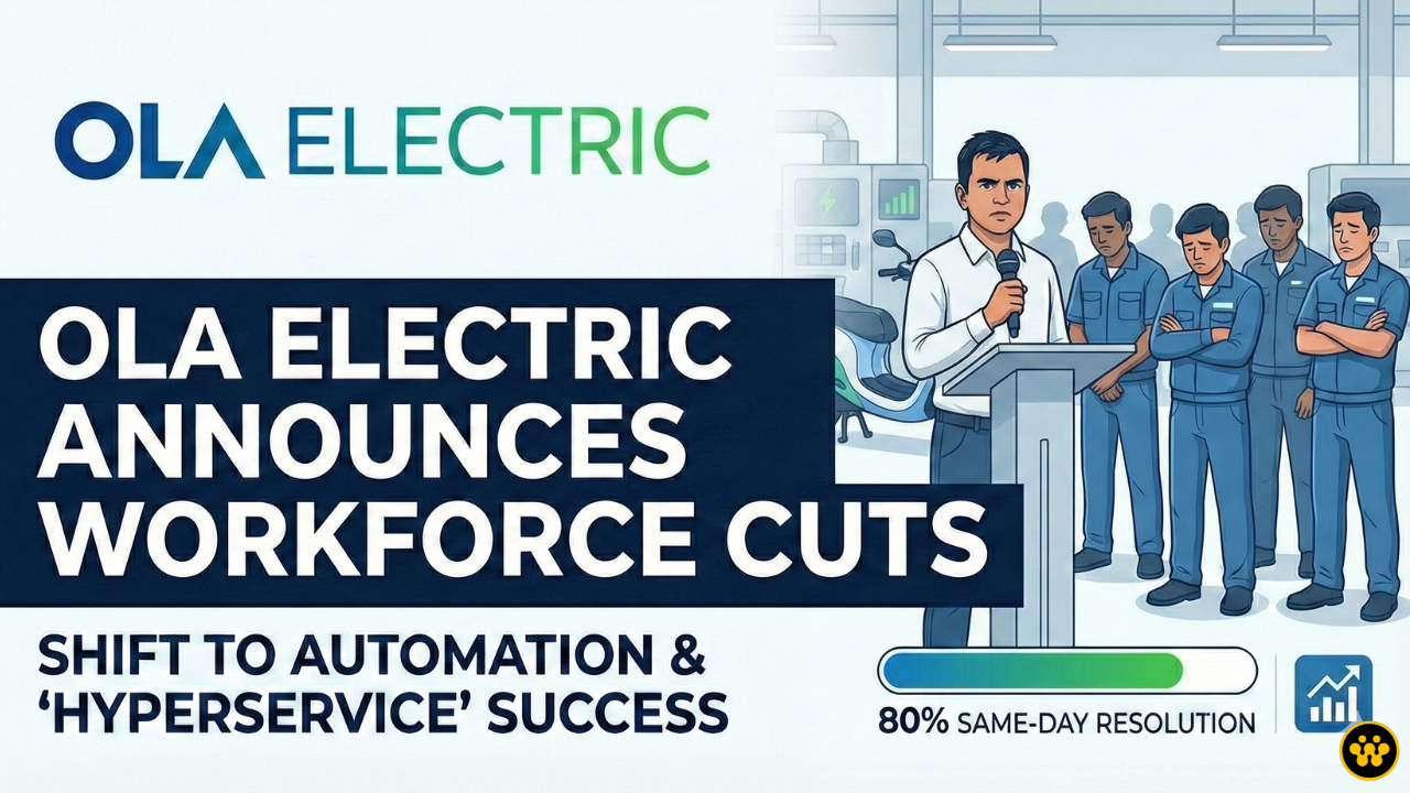 Ola Electric Announces Workforce Cuts Amid Shift to Automation and "Hyperservice" Success