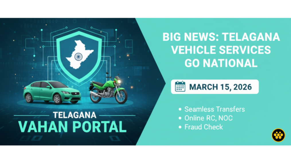 Telangana to Launch Vahan Portal Services from March 15: A Digital Revolution for Vehicle Owners