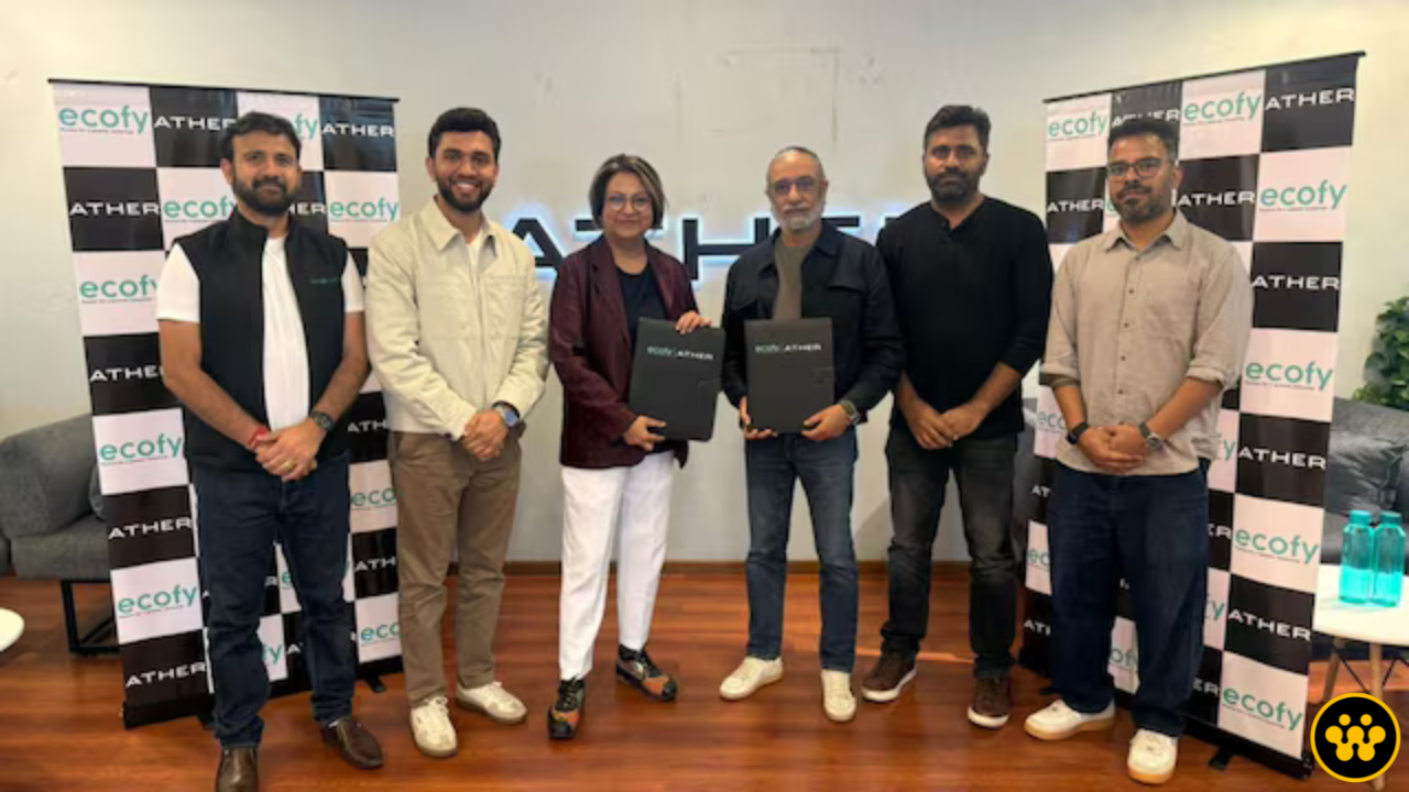 Ecofy and Ather Energy Ink INR 100 Crore Deal to Revolutionize Electric Two Wheeler Financing in India
