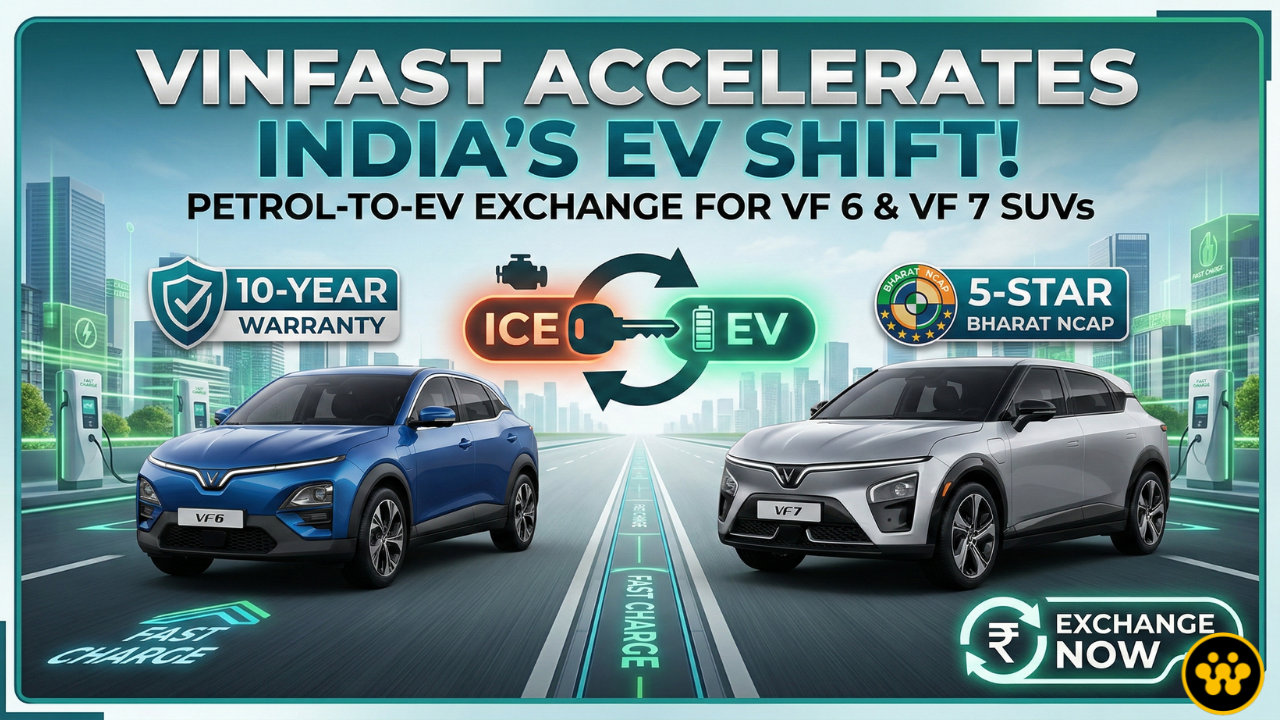 VinFast Accelerates India’s Electric Shift with New Petrol to EV Exchange Program for VF 6 and VF 7