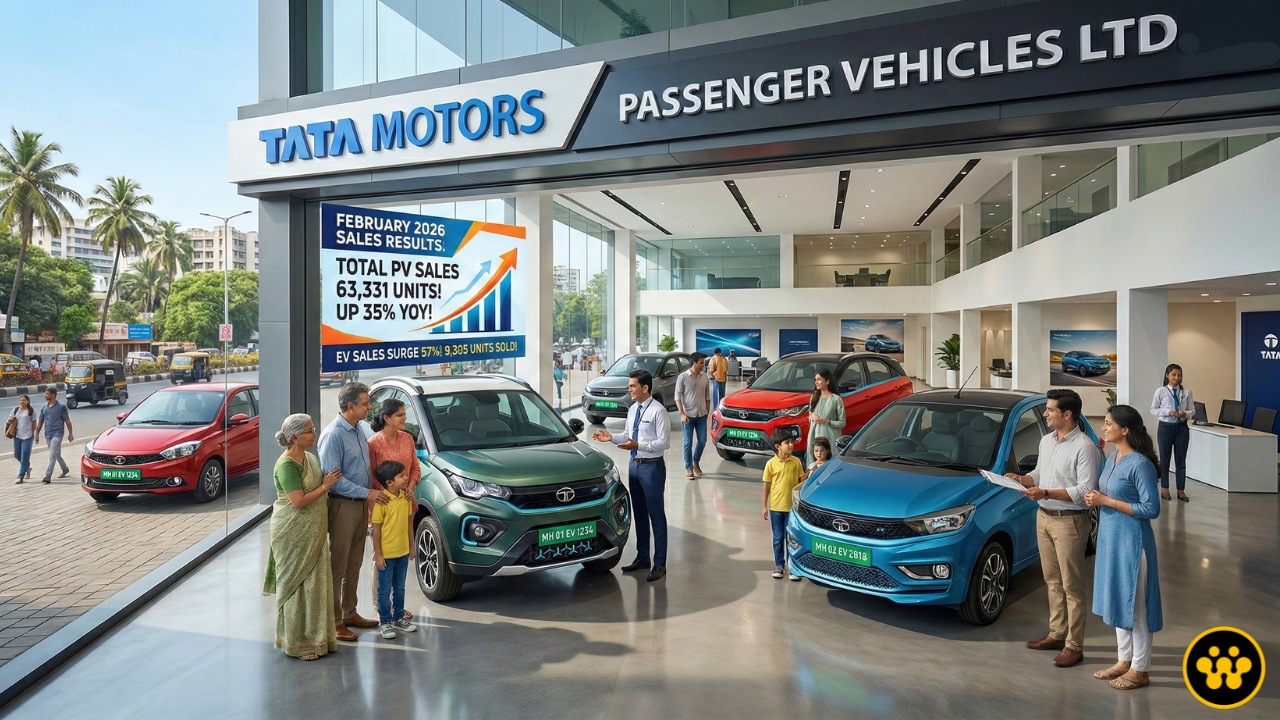 Tata Motors Passenger Vehicles Ltd. Dominates February 2026 Sales: 35% Surge and Explosive EV Growth