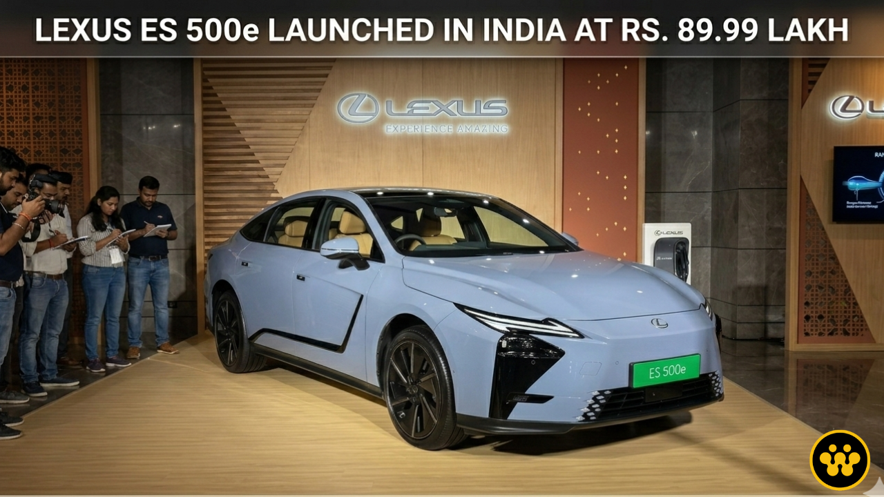 Lexus ES 500e Launched in India at ₹89.99 Lakh: The First All-Electric Lexus Arrives with 580km Range