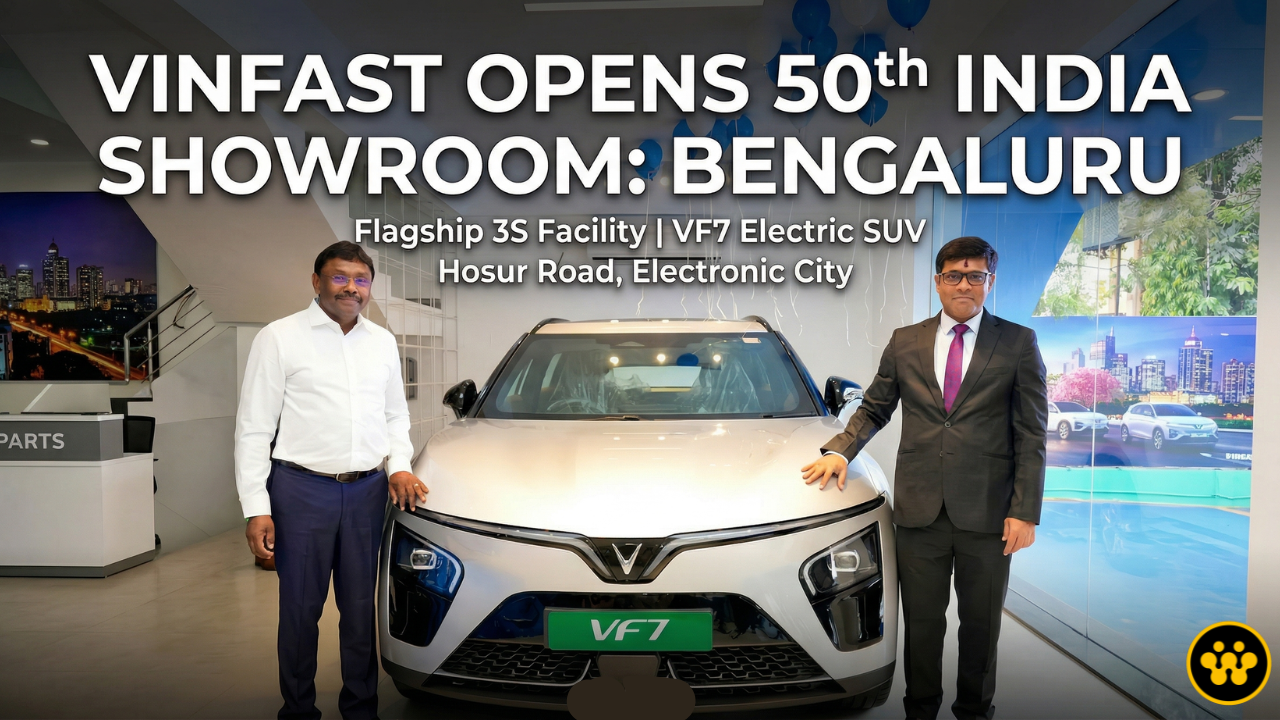 VinFast Hits Milestone in India: Opens 50th Showroom with Flagship 3S Facility in Bengaluru