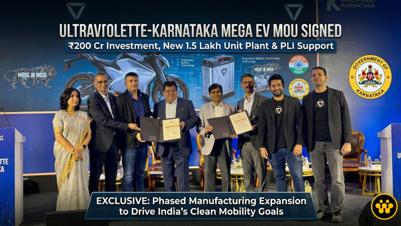 Ultraviolette to Invest in Karnataka: New EV Plant and ₹200 Cr Expansion Announced