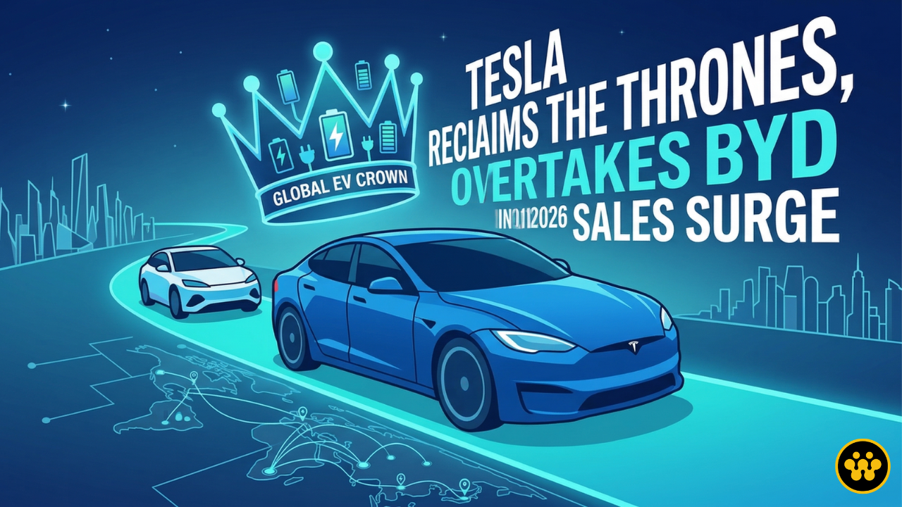 Tesla Reclaims Global EV Crown: Overtakes BYD in Q1 2026 Sales Surge