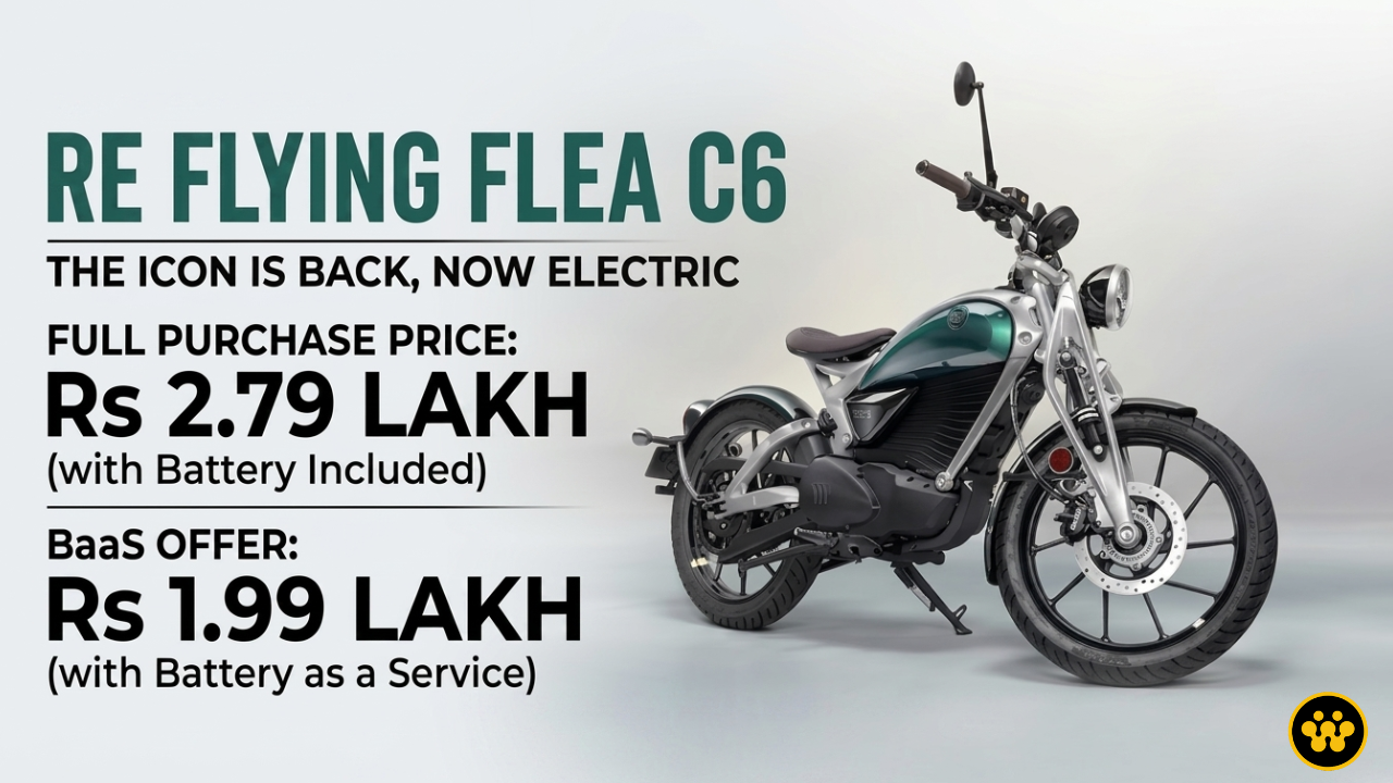Royal Enfield Flying Flea C6 Launched in India at ₹2.79 Lakh: Specs, Range, and BaaS Explained