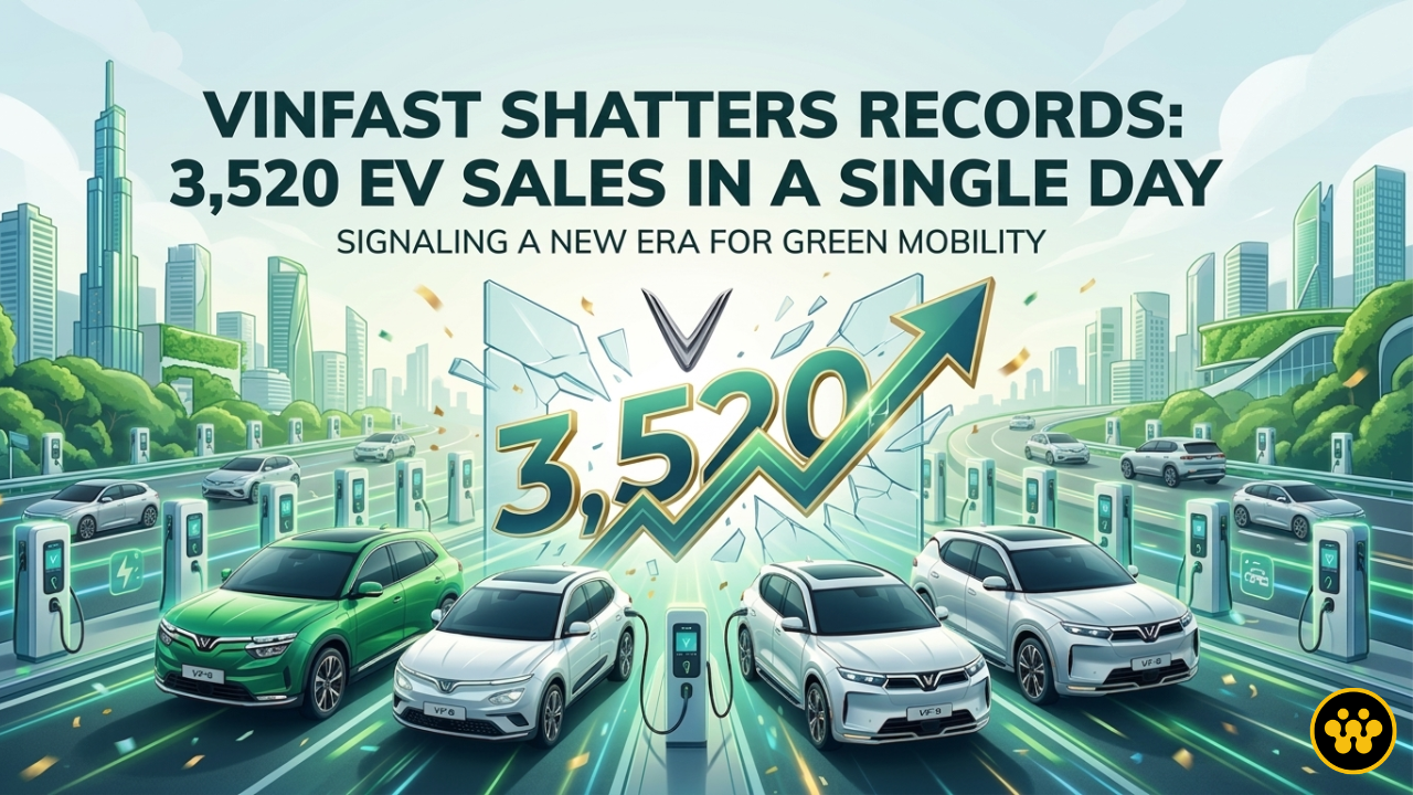 VinFast Shatters Records: 3,520 EV Sales in a Single Day Signals New Era for Green Mobility
