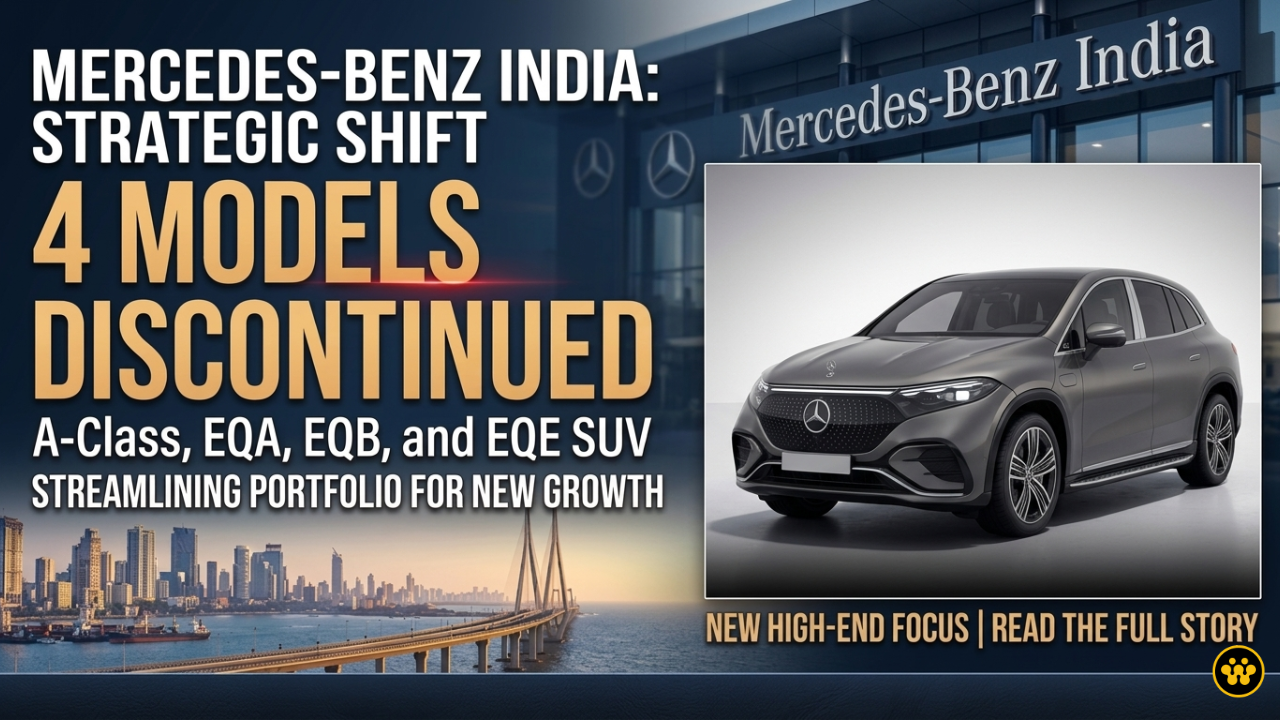 Mercedes-Benz India Streamlines Portfolio: A-Class Sedan and 3 EV Models Discontinued