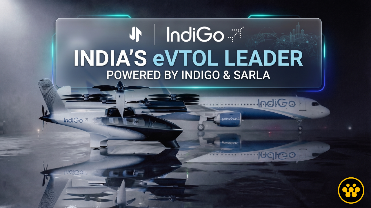 IndiGo Ventures Invests ₹10 Crore in Sarla Aviation to Launch India’s First Air Taxi Network
