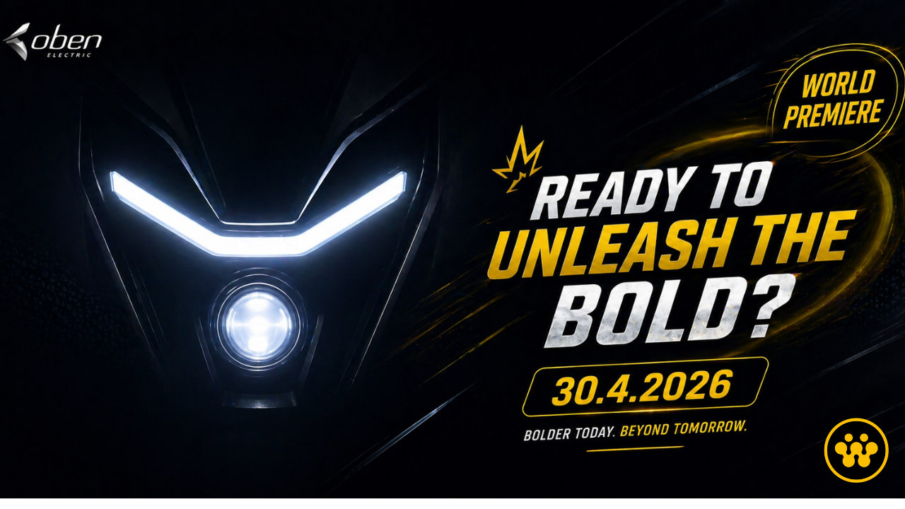 Oben Electric Teases New Motorcycle: What to Expect from the April 30 Launch
