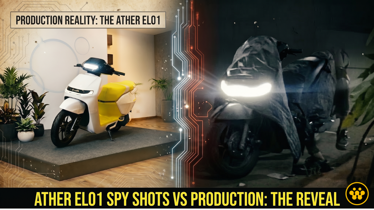 Ather EL01 Spotted Testing: Ather’s Most Affordable Electric Scooter Coming Soon