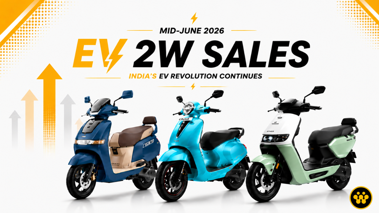 EV 2W Sales Mid June 2026 : Full Data | EVINDIA